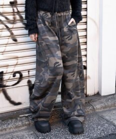 WEGO 【ウエストゴム/SMLサイズ展開】カーブデザインスウェットパンツ