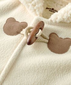 MIKI HOUSE HOT BISCUITS お耳付きボアフリース ダッフルマントギフトセット【BOX付き】