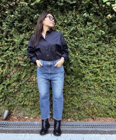 woadblue 【先行販売】SALUU サルー ストレートアンクル デニムパンツ ダメージ