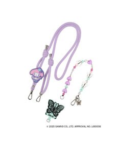 ANNA SUI ANNA SUI × MY MELODY & KUROMI スマホストラップ （パープル）