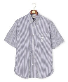 J.PRESS MEN 【AaronChang】【UNISEX】コットンタイプライター ストライプ シャツ / B.D. / Baggy-Fit