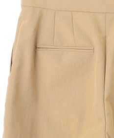 ICB 【洗える】ストレッチピーチツイル バレルパンツ