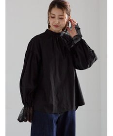 Te chichi レースカフスボリュームスリーブブラウス