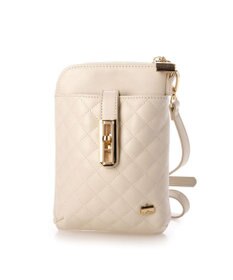 LA BAGAGERIE シープレザー　キルティングスマホショルダー