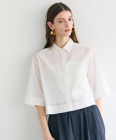 BEIGE， BAC / コットンシアー ショートレングスシャツ