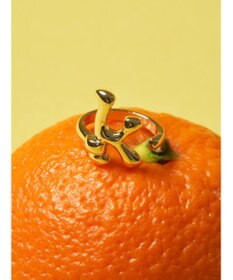 AMERICAN HOLIC イニシャルリングＧＬＤ