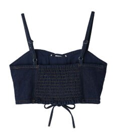 earth music&ecology レースアップデニムビスチェ