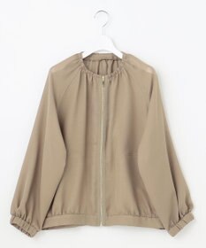 自由区 【洗える】メッシュ ブルゾン