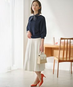 組曲 【セットアップ着用可・WEB限定カラーあり】MINA ニットフレアスカート