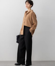 23区 L 【見上愛さん着用/Oggi10月号掲載/洗える】スエーディーサテン シャツ