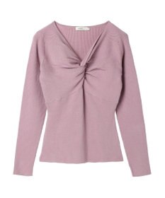 earth music&ecology ツイストリブラメニットプルオーバー