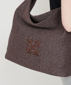 russet ナイロンラフィアワンショルダーバッグ(CE-1714)