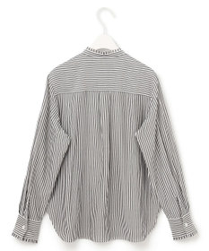 ICB 【洗える】 アルコットストライプ シャツブラウス