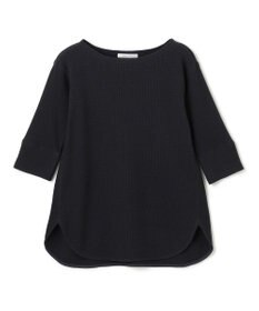 BEIGE， 【洗える】GLOBE / コットンリブ7分袖カットソー