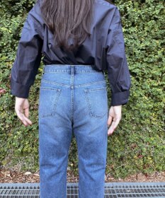 woadblue 【先行販売】SALUU サルー ストレートアンクル デニムパンツ ダメージ