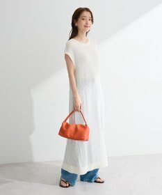 Green Parks 前後２ＷＡＹレイヤーニットワンピース