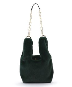 23区 フェイクファー チェーン バッグ