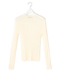 23区 【洗える】シアーリブハイネック ニット