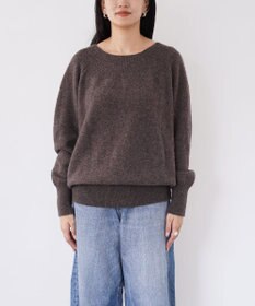 TOQUE 〈大草直子さんアドバイザー〉ベビーアルパカ×ウール縮絨ニットラグランスリーブ