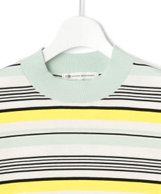 23区 L 【VERY3月号掲載/洗える】プレミアムビオコットン 半袖 マルチボーダー ニット