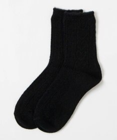 WEGO 【あったか】ぽかぽか裏起毛ハートケーブルソックス