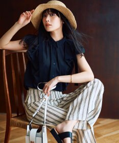 23区 ラフィアリボン ハット