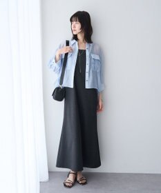 YECCA VECCA 【2点SET】ミリタリーシアーシャツセットキャミワンピース