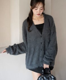 WEGO 【25年秋冬新作/WEB限定】別注USPOLOシャギーニットカーデ