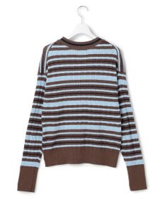 J.PRESS YORK STREET 【UNISEX】コットンボーダー ニットカーディガン