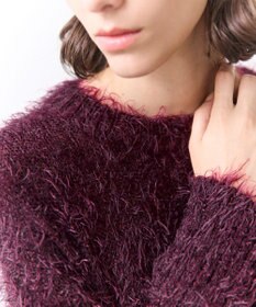 BEIGE， WERNER / ファンシーヤーンヘアリーニットプルオーバー