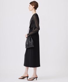 ICB L 【洗える】 マットトリコットチュール シアーカットソー