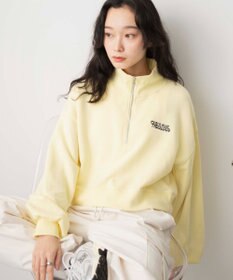 WEGO ハーフジップショートスウェット