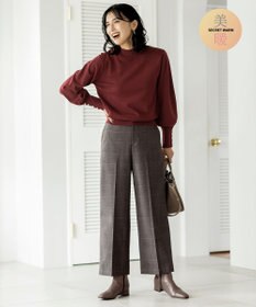 ANY L 【ウエストゴム/リントラク加工/裏起毛/ストレッチ】シークレットウォーム　ワイドパンツ