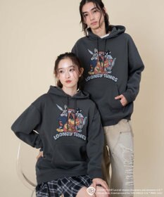 WEGO 【ユニセックス着用ITEM/裏起毛】LOONEYTUNESグラフィックプルオーバー