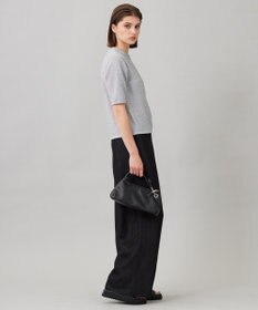 ICB L 【洗える】シャイニーラメジャガード カットソー