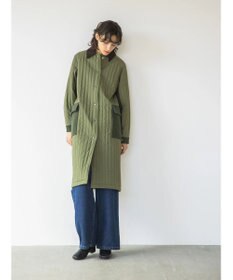 AMERICAN HOLIC キルポカ異素材Ｍｉｘロングコート