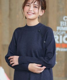 Tiaclasse 【安田美沙子さん着用・選べる2type・新色追加】ボタンニットチュニック