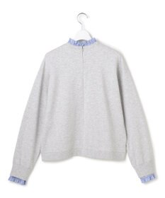 23区 L 【WEB＆一部店舗限定】クリアコットンテリー ストライプフリル スウェット