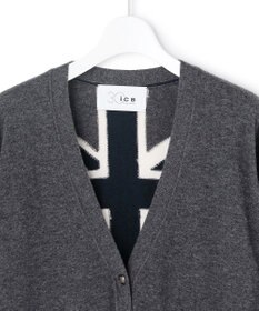 ICB 【30th ANNIVERSARY】 カシミヤブレンド ユニオンジャックカーディガン