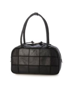 UNBILLION ピークスピーク PEAKS PEAK / 牛革パッチワーク横長ボストン