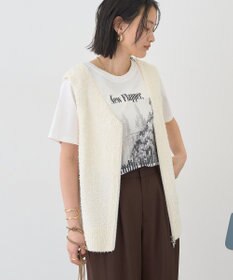 AMERICAN HOLIC ダブルZIPシャギーニットベスト