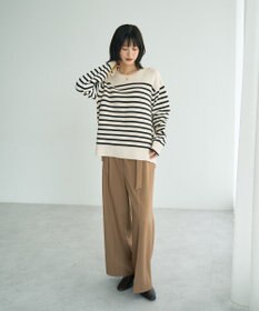 YECCA VECCA 釦デザイン配色ニット