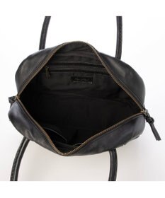 UNBILLION ピークスピーク PEAKS PEAK / 牛革パッチワーク横長ボストン