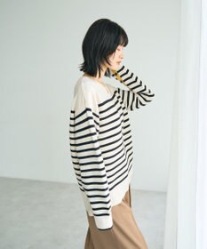 YECCA VECCA 釦デザイン配色ニット