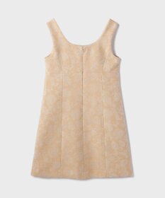 GRACE CONTINENTAL サラサジャガードミニワンピース