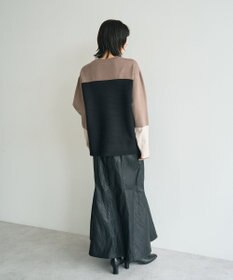 YECCA VECCA 釦デザイン配色ニット