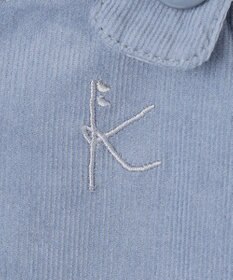 組曲 KIDS 【100㎝】モノトーンフラワーコーデュロイ ワンピース