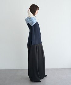 YECCA VECCA 釦デザイン配色ニット