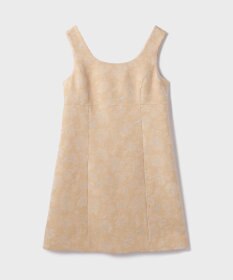 GRACE CONTINENTAL サラサジャガードミニワンピース