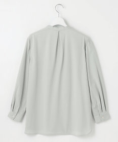 J.PRESS LADIES L シャツジャージー バンドカラー カットソー